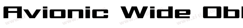 Avionic Wide Obliqu字体转换